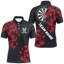 Load image into Gallery viewer, Personalized Black and Red Darts Board 3D Printed Men Dart Shirts Custom Cool Dart Jerseys For Team NQS9000