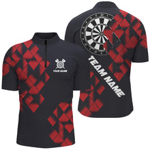 Load image into Gallery viewer, Personalized Black and Red Darts Board 3D Printed Men Dart Shirts Custom Cool Dart Jerseys For Team NQS9000