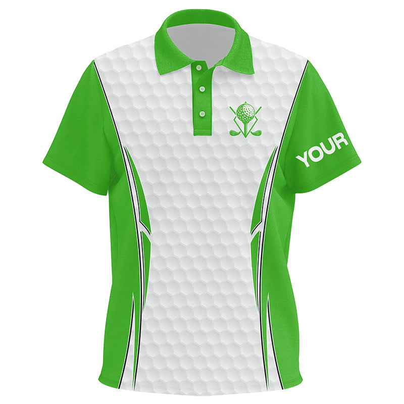 Green and White golf ball Kid golf polo shirts custom golf clothing for Kid, golf gifts for Kid NQS7872