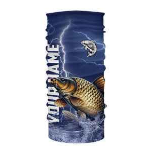 Carp Fishing blue lightning jerseys custom performance Long Sleeve tournament fishing shirts NQS9235