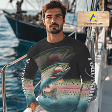 Load image into Gallery viewer, Rainbow Trout fishing scales Custom sun protection personalized fishing gifts, Trout fishing jerseys NQS11302