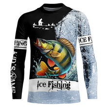 Load image into Gallery viewer, Yellow Perch Ice Fishing custom name 3D All Over Printed Shirts For Fisherman NQS302