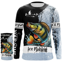 Load image into Gallery viewer, Yellow Perch Ice Fishing custom name 3D All Over Printed Shirts For Fisherman NQS302