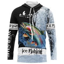 Load image into Gallery viewer, Rainbow Trout Ice Fishing 3D All Over Printed Shirts For Fisherman, gift for fishing lovers NQS303