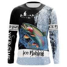 Load image into Gallery viewer, Rainbow Trout Ice Fishing 3D All Over Printed Shirts For Fisherman, gift for fishing lovers NQS303