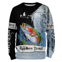 Load image into Gallery viewer, Rainbow Trout Ice Fishing 3D All Over Printed Shirts For Men, women, Kid NQS303