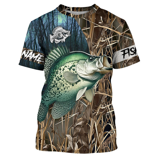 Crappie Fishing Customize Name 3D All Over Printed Shirts, Personalized Fishing Gift NQS306