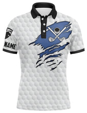 Load image into Gallery viewer, Golf club white golf shirt custom name Men golf polo shirts, gifts for golf lovers NQS3815