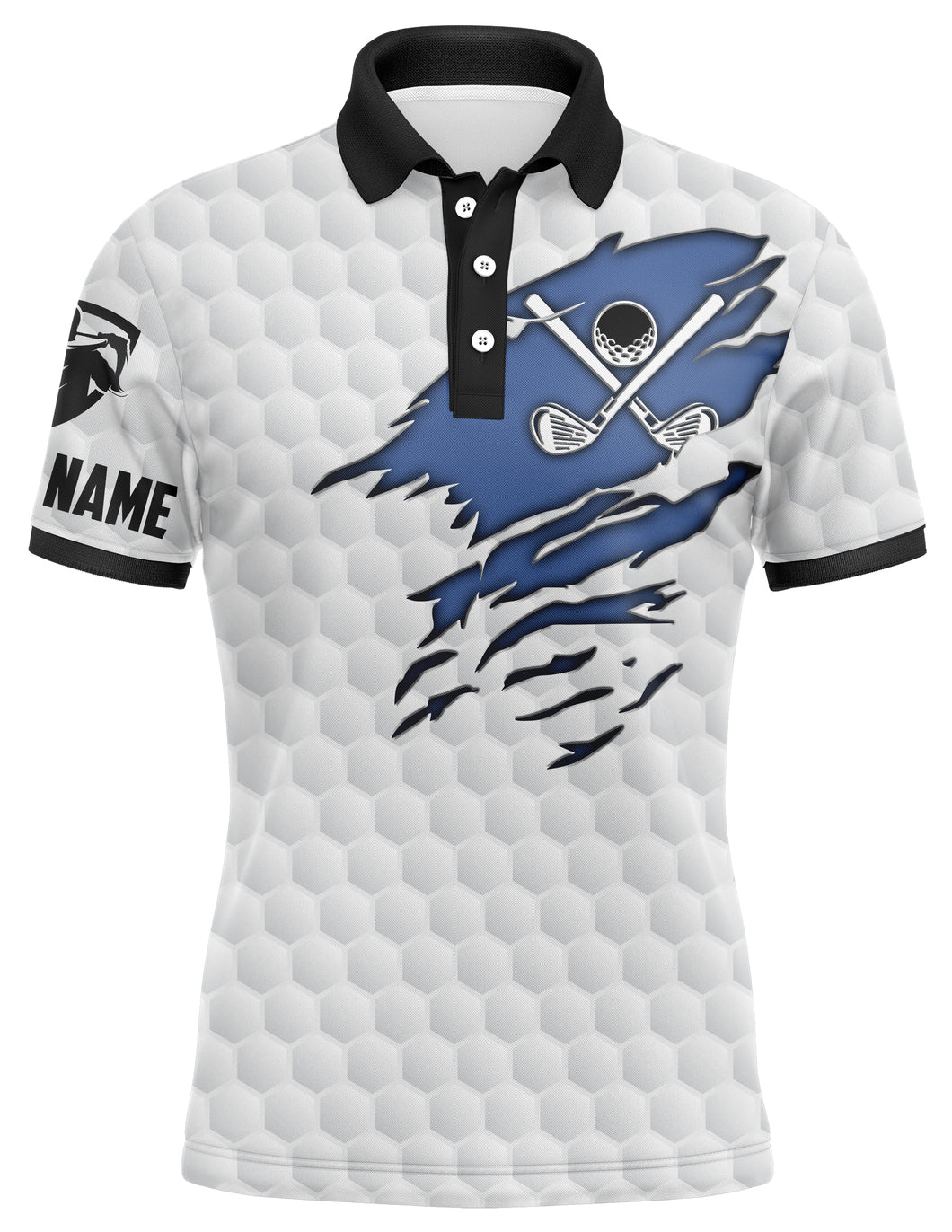 Golf club white golf shirt custom name Men golf polo shirts, gifts for golf lovers NQS3815