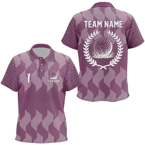 Kid golf polos shirts custom purple camo golf tops for Kid, golf gifts for team NQS8334