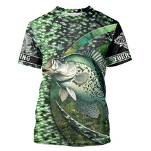 Load image into Gallery viewer, Crappie fishing shirts Custom name Long Sleeve UV protection shirt for anglers NQS1038