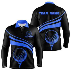 Personalized polo golf shirts for men custom black and blue mens golf shirts team golf jersey NQS9430