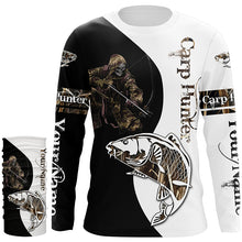 Load image into Gallery viewer, Carp Hunter Bowfishing Customize Name All Over Printed Shirts For Men, Women Personalized Fishing Gift NQS235