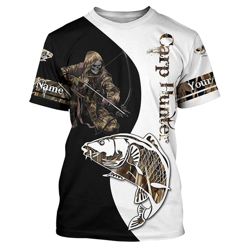 Carp Hunter Bowfishing Customize Name All Over Printed Shirts For Men, Women Personalized Fishing Gift NQS235