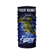 Load image into Gallery viewer, Fishing Makes Me Happy Crappie Fishing 3D All Over printed Customized Name UV protection fishing Shirts NQS315