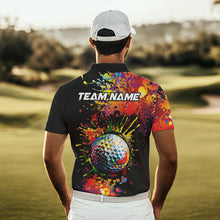 Load image into Gallery viewer, Colorful Golf ball jersey Golf Polo Shirts For Men Custom Team Name golf uniform for men NQS9771