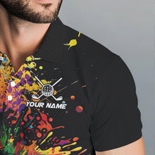 Load image into Gallery viewer, Colorful Golf ball jersey Golf Polo Shirts For Men Custom Team Name golf uniform for men NQS9771