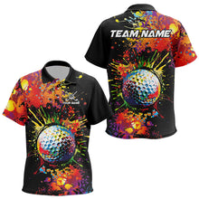 Load image into Gallery viewer, Colorful Golf ball jersey Golf Polo Shirts For Kid Custom Team Name golf uniform for Kid NQS9771