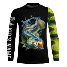 Load image into Gallery viewer, Largemouth Bass Fishing bass scales Customize name All over printed bass fishing shirts NQS389
