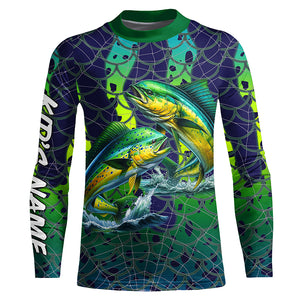 Mahi Mahi Dorado Fishing performance fishing shirt UV protection customize long sleeves NQS644