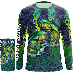 Mahi Mahi Dorado Fishing performance fishing shirt UV protection customize long sleeves NQS644