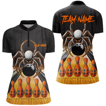 Load image into Gallery viewer, Funny Spider Halloween Bowling Shirts For Women Custom Bowling Team Jerseys, Halloween Bowling Outfits NQS8569