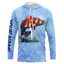 Load image into Gallery viewer, Redfish Puppy Drum custom name Red Drum performance UV protection long sleeves fishing shirts NQS658