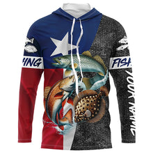 Load image into Gallery viewer, Texas Slam Fishing Custom long sleeve Fishing Shirts for men Redfish trout flounder Fishing jerseys NQS6729