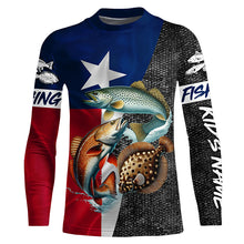 Load image into Gallery viewer, Texas Slam Fishing Custom long sleeve Fishing Shirts for men Redfish trout flounder Fishing jerseys NQS6729