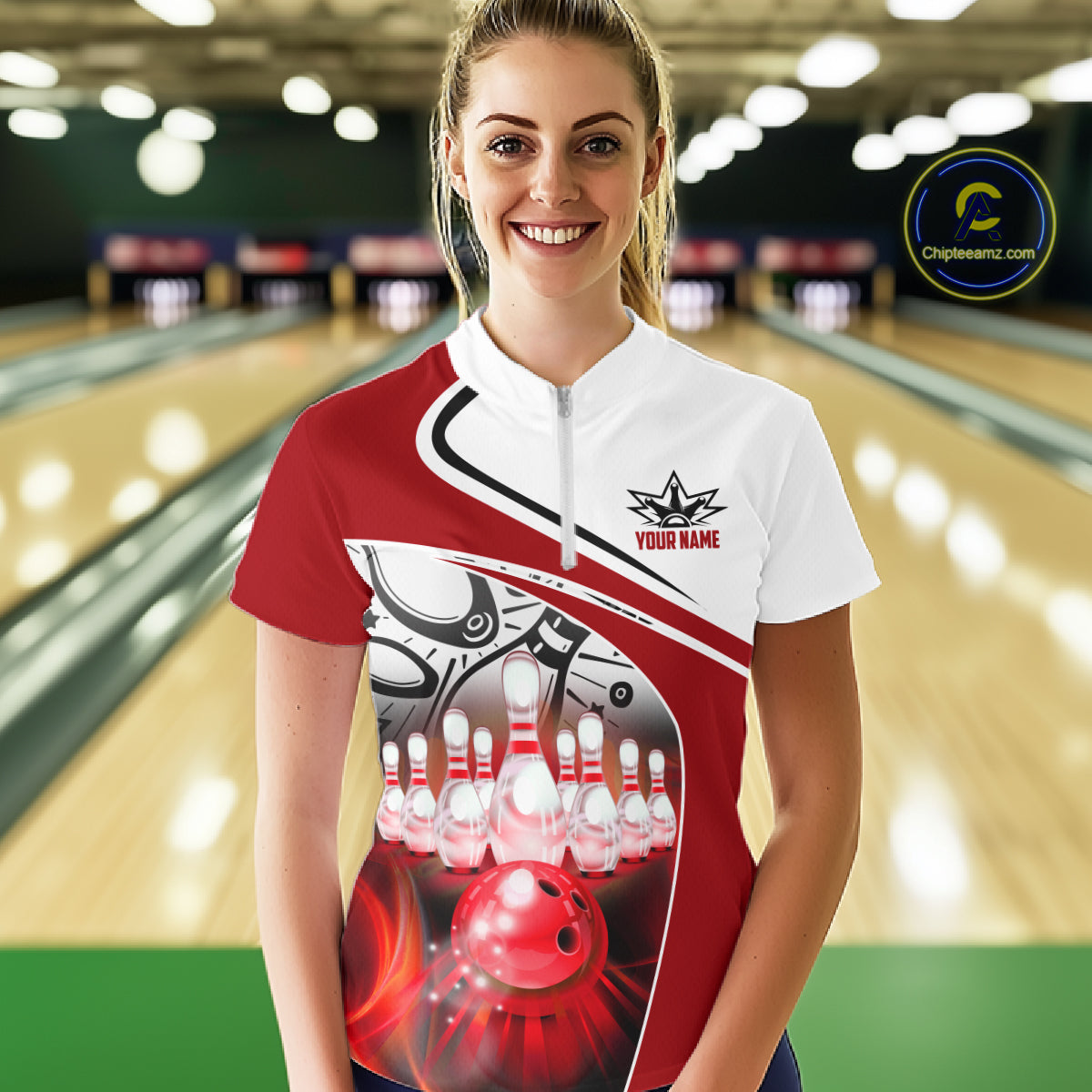 Funny Bowling Shirts For Women custom name There is no crying in bowling just lots of swearing NQS11349