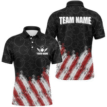 Load image into Gallery viewer, Red, white and black Camo Custom Men Bowling Polo, 1/4 Quarter zip shirts Team Bowling league jerseys NQS8161
