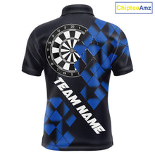 Load image into Gallery viewer, Personalized Black and Blue Darts Board 3D Printed Men Dart Shirts Custom Cool Dart Jerseys For Team NQS11567