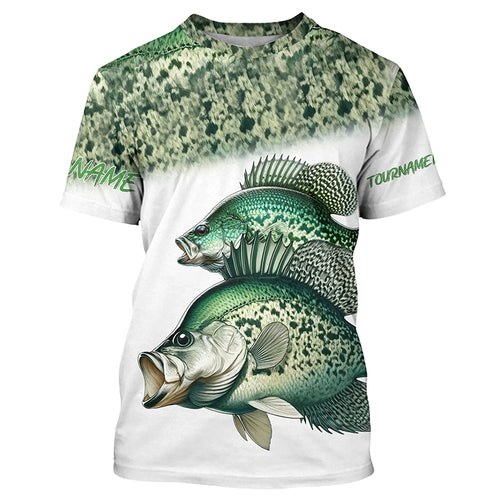 Crappie tournament fishing customize name all over print shirts personalized gift NQS178