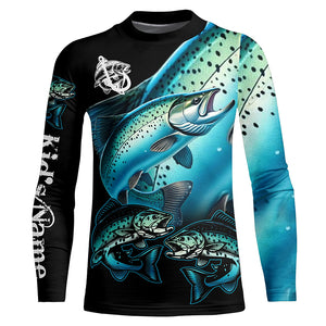 Chinook salmon (King salmon) Fishing Custom long sleeve fishing shirts NQS3866