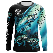 Load image into Gallery viewer, Chinook salmon (King salmon) Fishing Custom long sleeve fishing shirts NQS3866