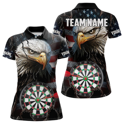 Eagle American flag Women Darts Team Shirts Custom Patriotic Darts Jersey NQS9619