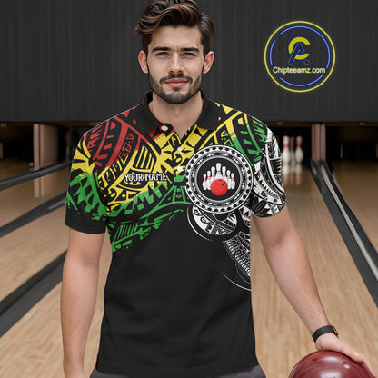 Personalized Tribal pattern Mens Bowling Shirts Custom Bowling outfit  for men Team bowling jersey NQS9813