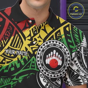 Personalized Tribal pattern Mens Bowling Shirts Custom Bowling outfit  for men Team bowling jersey NQS9813