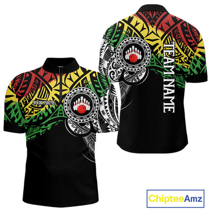 Personalized Tribal pattern Mens Bowling Shirts Custom Bowling outfit  for men Team bowling jersey NQS9813