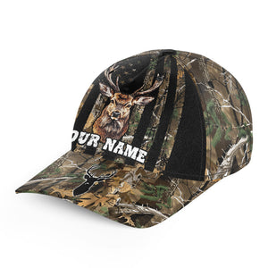 Deer hunting camo American flag Custom hunting hat Unisex Deer hunting cap NQS8607