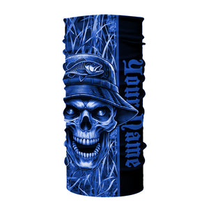 Fish reaper fishing blue camo UV protection custom fishing shirts, fishing shirts NQS2444