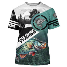 Load image into Gallery viewer, Crappie Fishing Customize Sun protection long sleeve fishing shirts, Personalized Fishing Gifts NQS420