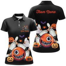 Load image into Gallery viewer, Funny Halloween Bowling Custom Women Bowling Polo, Quarter zip Shirts Halloween Bowling Team Jerseys NQS8412