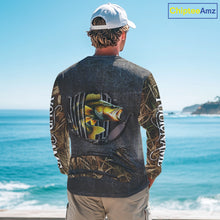 Load image into Gallery viewer, Walleye fishing camo metal grunge pattern Custom walleye fishing shirts walleye fishing gifts NQS11370