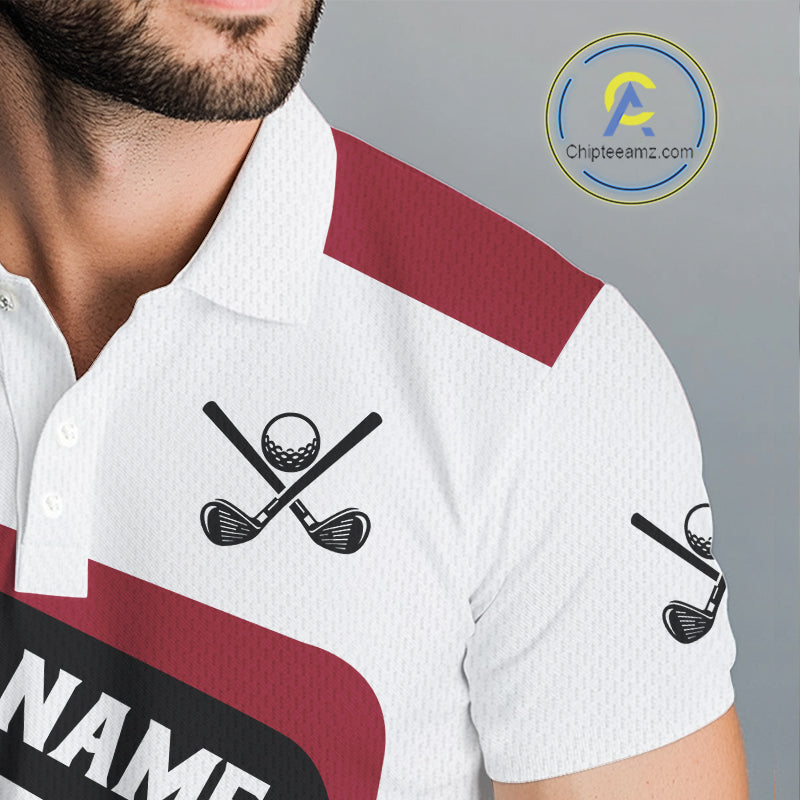 Personalized Maryland flag mens golf polo shirts custom patriotic golf outfit men NQS11386