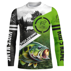 Largemouth Bass Fishing customize name UV protection long sleeves performance fishing shirts NQS1912