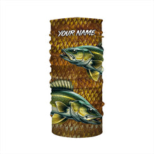 Load image into Gallery viewer, Walleye fishing scales Custom long sleeve Fishing Shirts, personalized freshwater fishing jerseys NQS6800