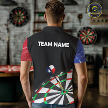 Load image into Gallery viewer, Texas Flag Dartboard Shirt for mens Custom Dart jerseys for team, patriotic dart league shirts NQS11408