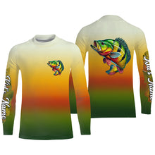 Load image into Gallery viewer, Peacock bass fishing Custom Name sun protection fishing jersey, Peacock bass fishing tournament shirts NQS5683