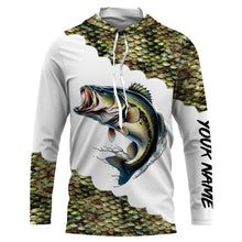 Load image into Gallery viewer, Largemouth Bass fishing custom Performance Long Sleeve UV protection fishing apparel NQS1109